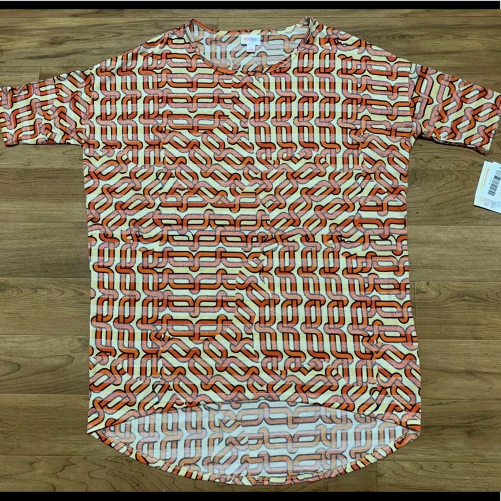 NWT LuLaRoe Irma S Yellow, Orange, White Tunic